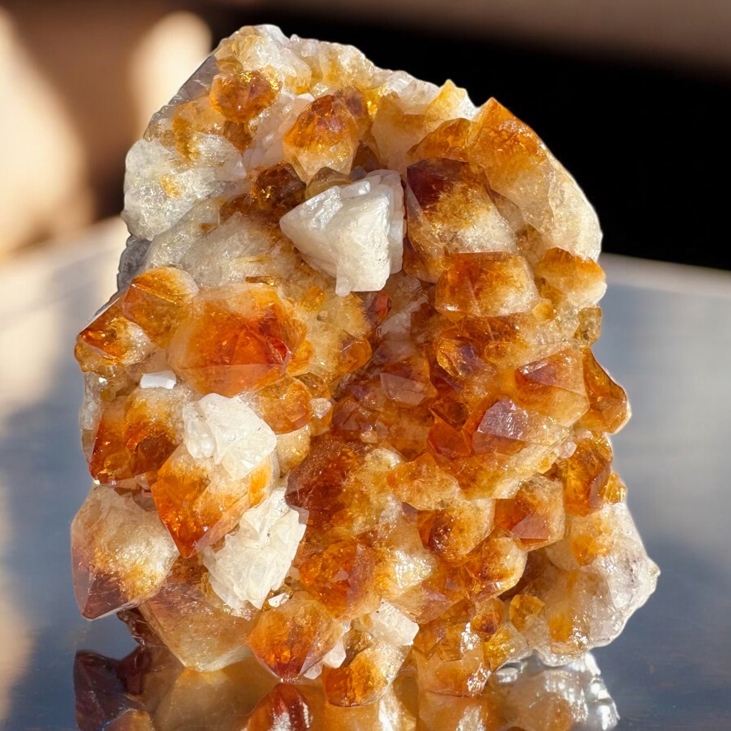 Citrine with Calcite