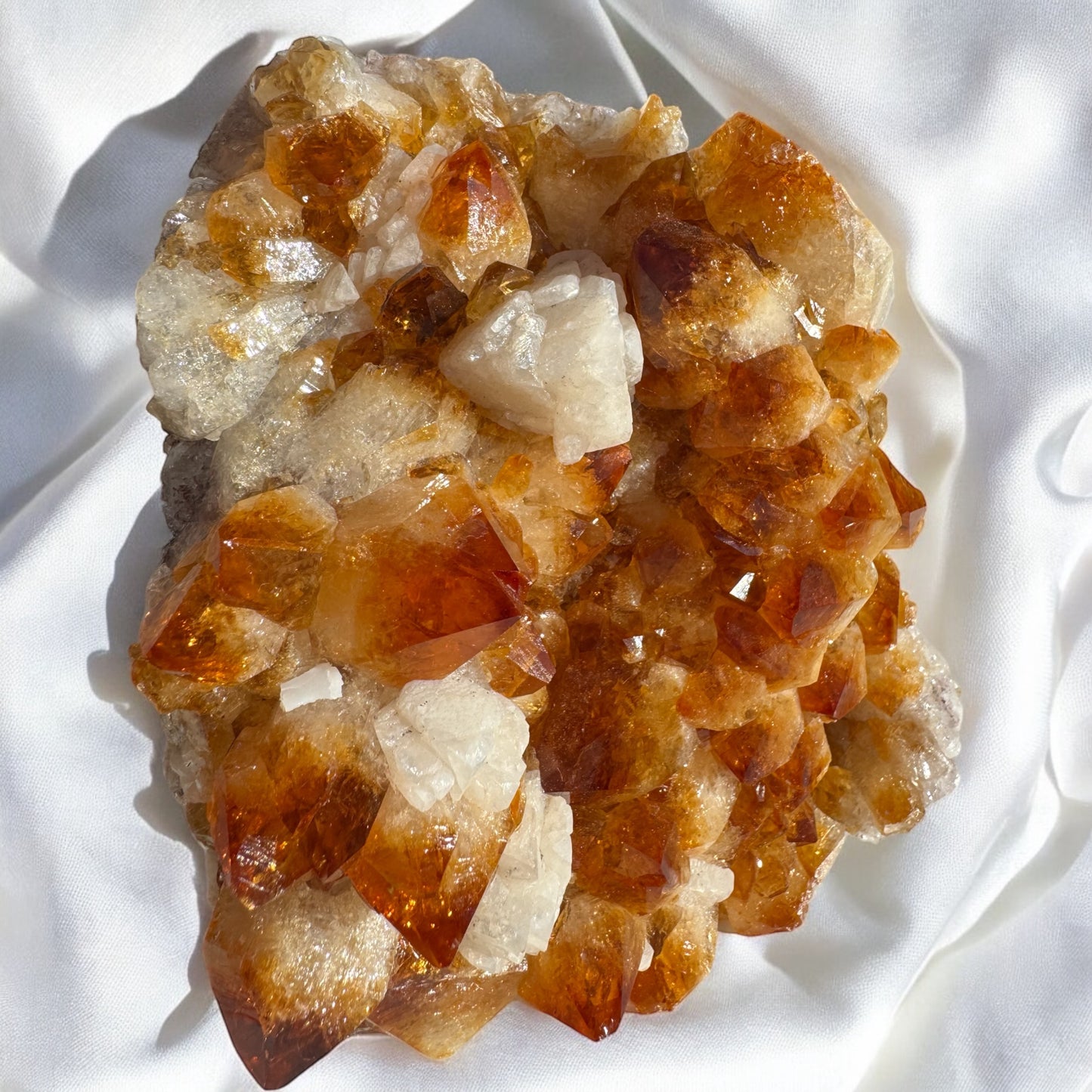 Citrine with Calcite