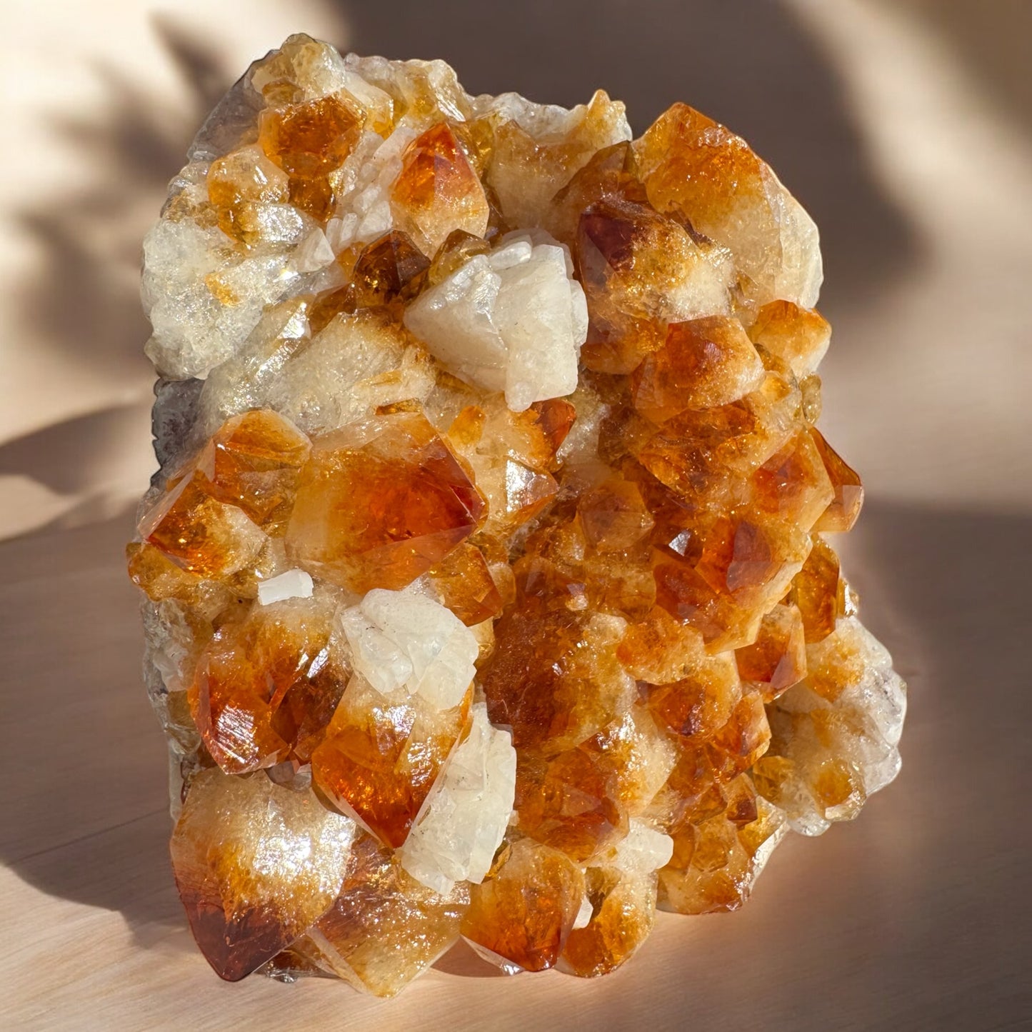 Citrine with Calcite