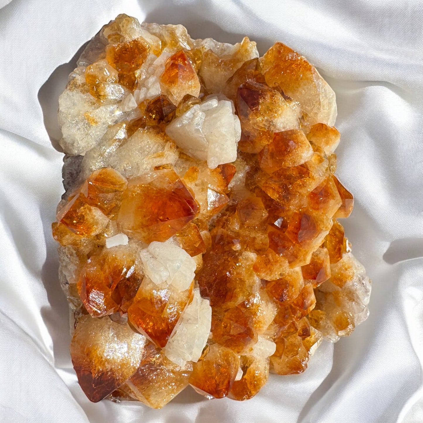 Citrine with Calcite