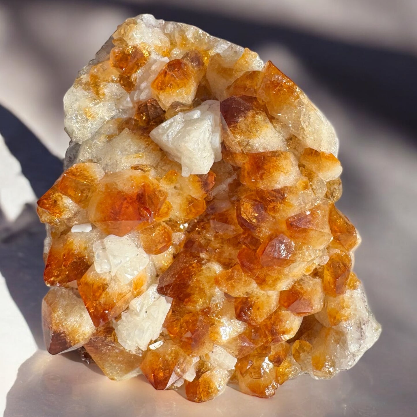 Citrine with Calcite