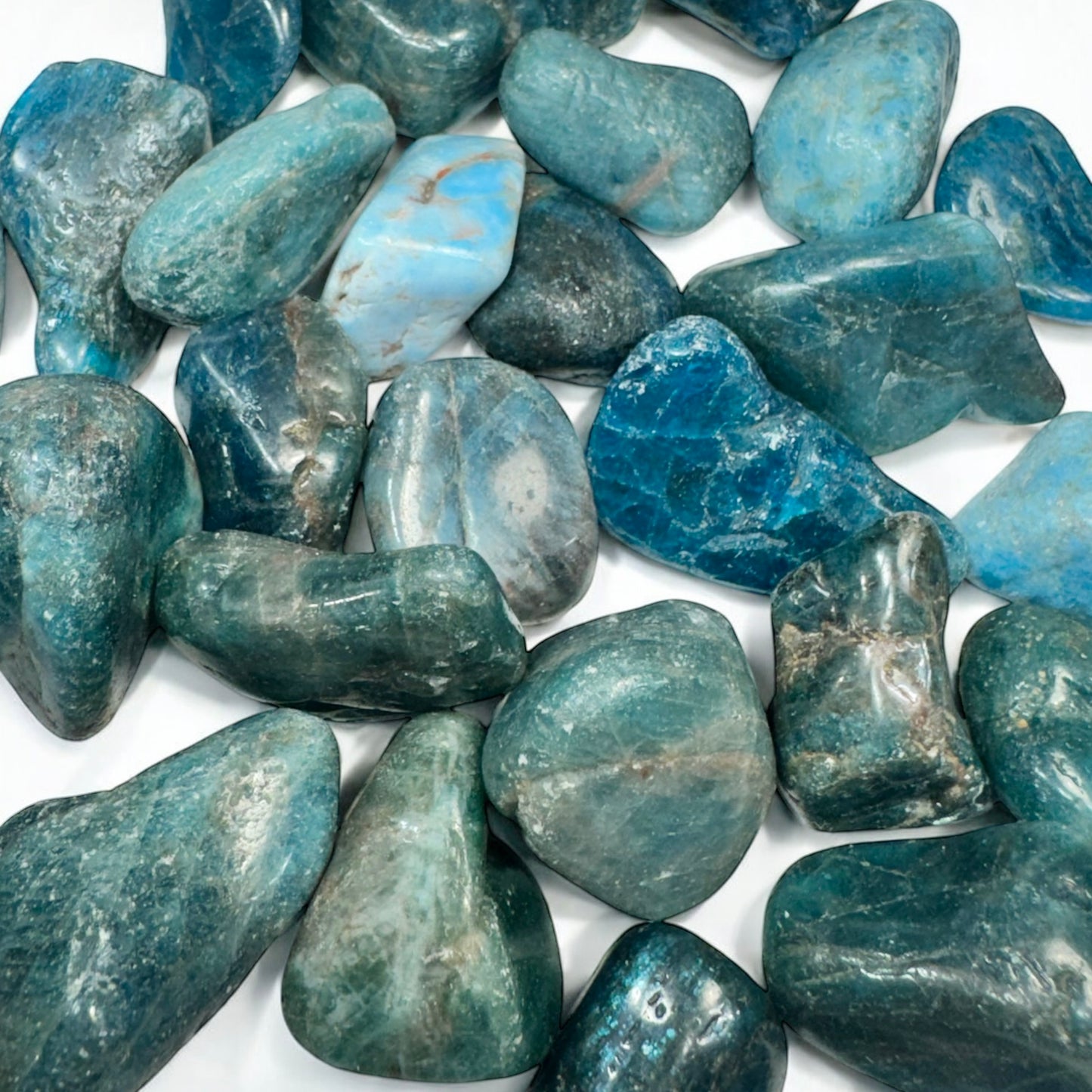 Blue Apatite tumbled