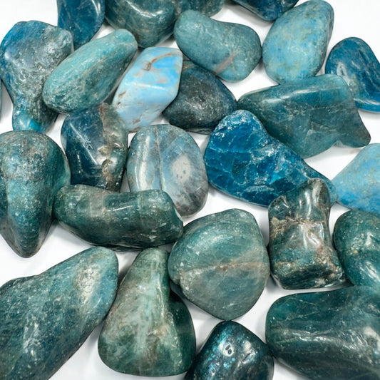 Blue Apatite tumbled