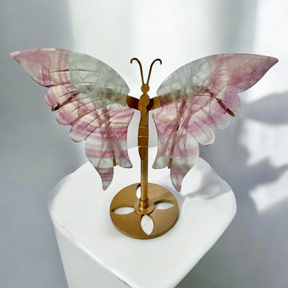 Fluorite standing Butterfly