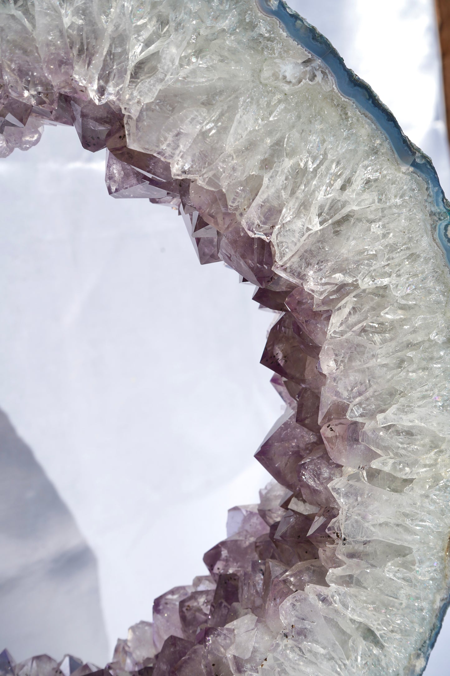 High  Quality Brazilian Amethyst Crystal Portal with stand