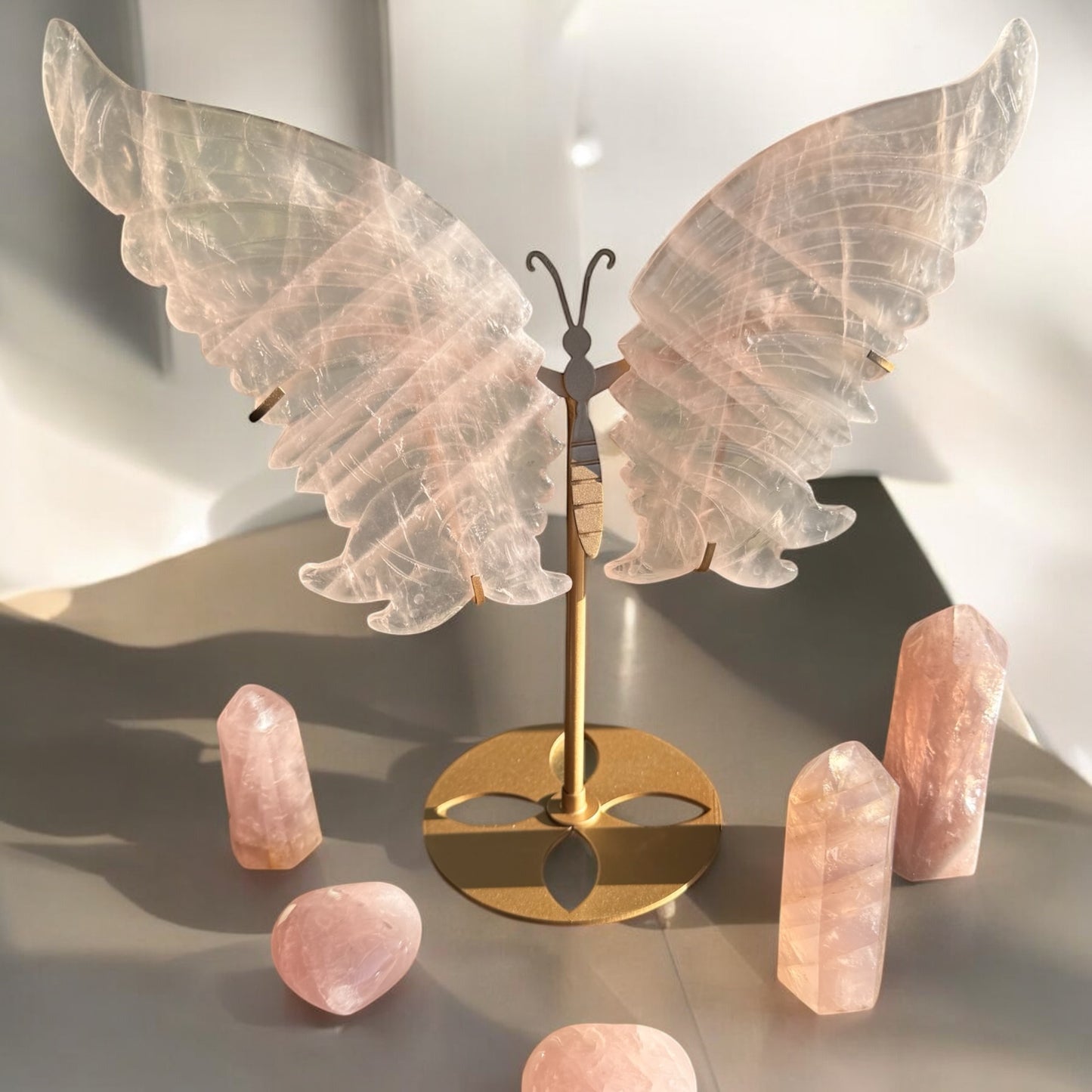 Rose Quartz Butterfly wings