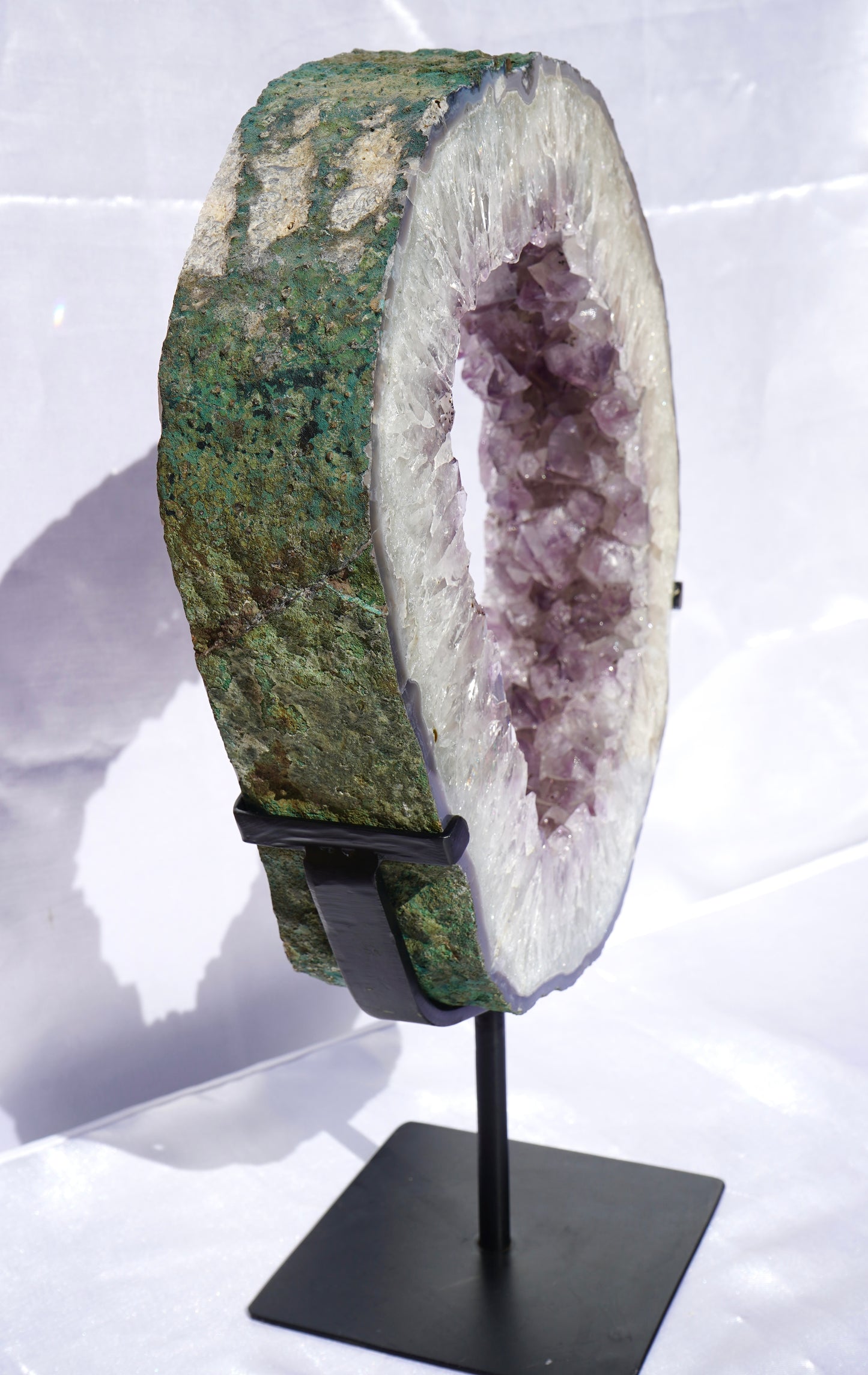 High  Quality Brazilian Amethyst Crystal Portal with stand