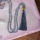 Crystal Buddha Tassel Necklace