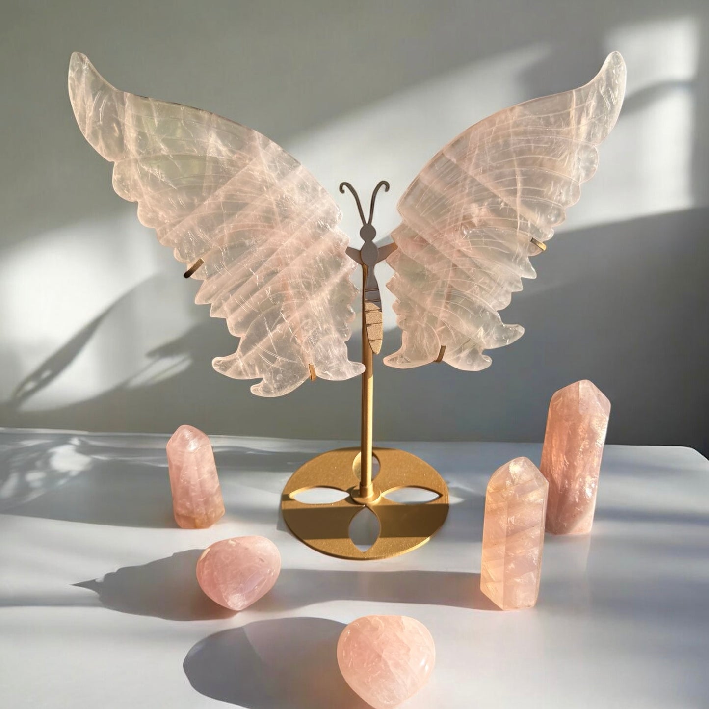 Rose Quartz Butterfly wings