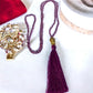 Crystal Buddha Tassel Necklace