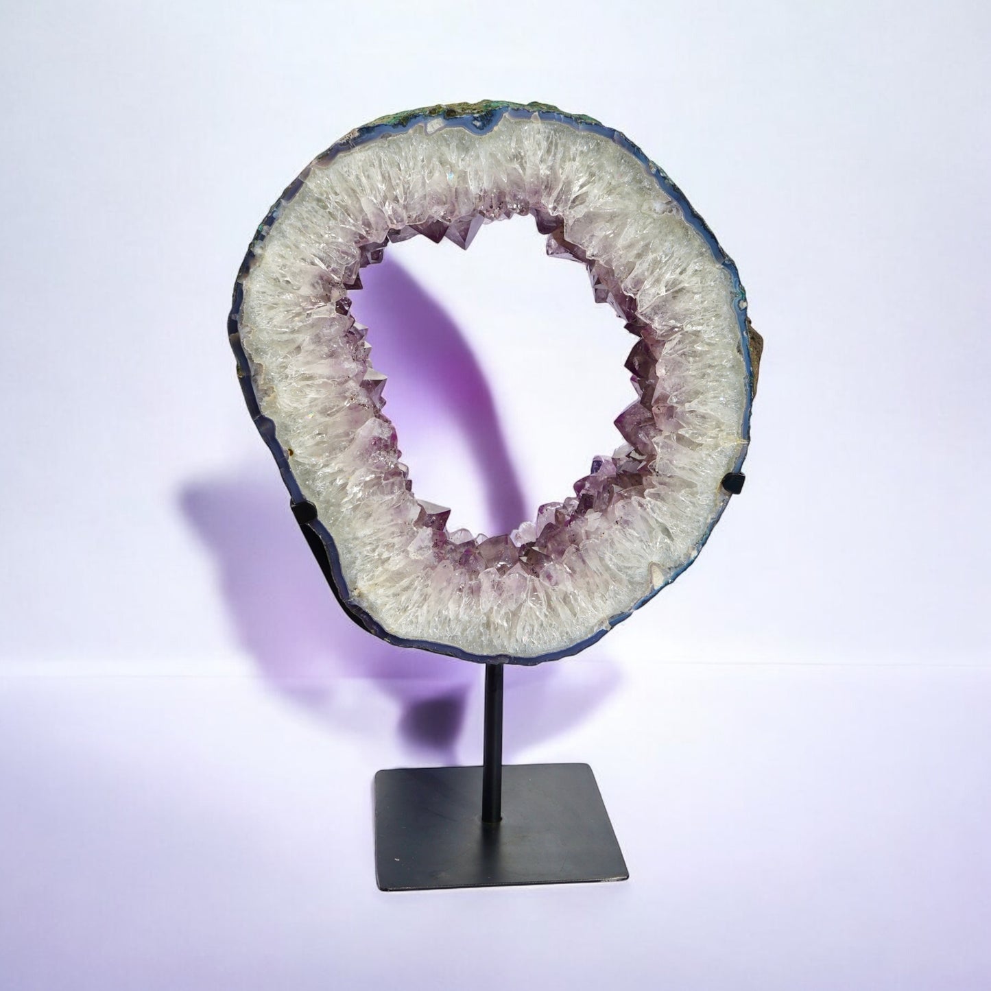 High  Quality Brazilian Amethyst Crystal Portal with stand