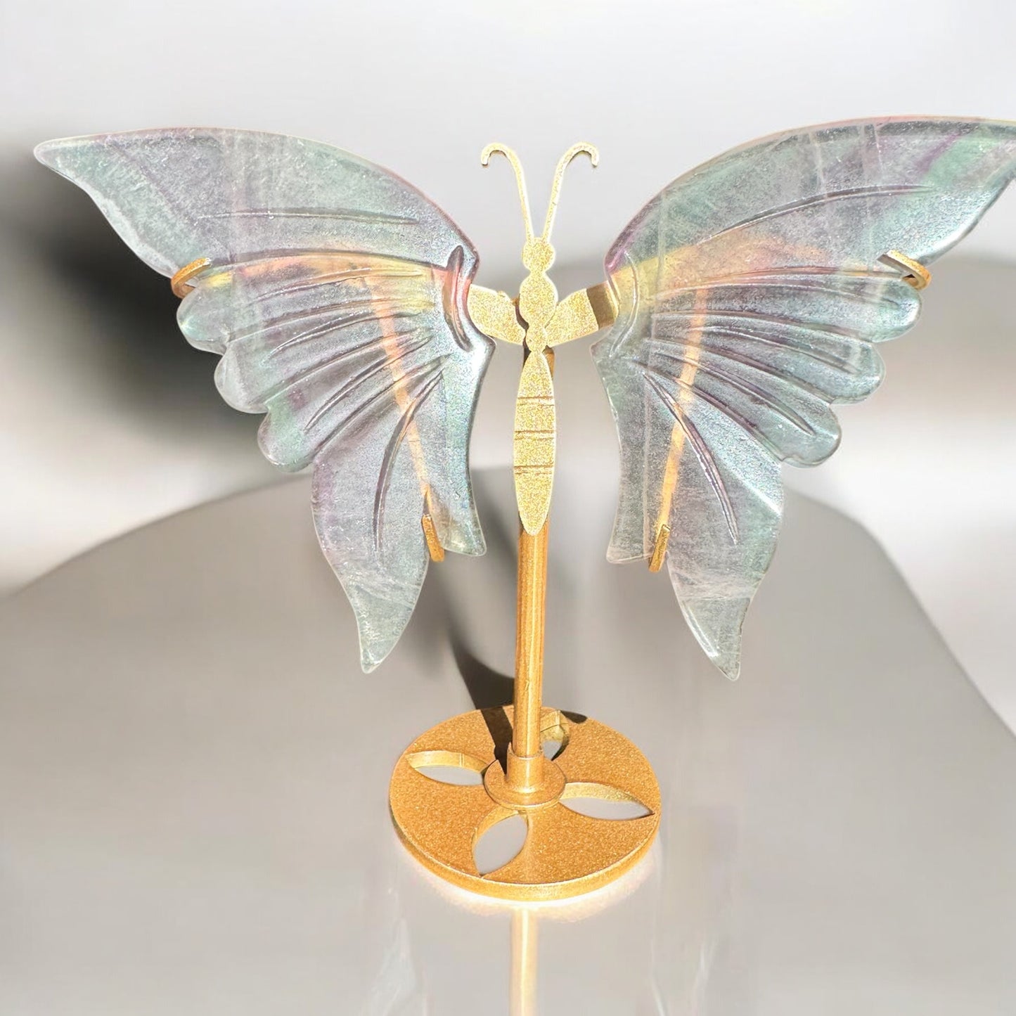 Fluorite standing Butterfly