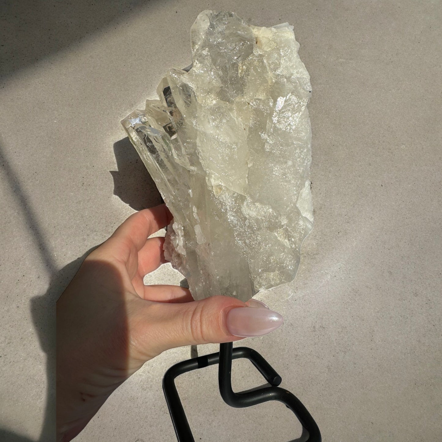 3.5 LB Clear Quartz on stand