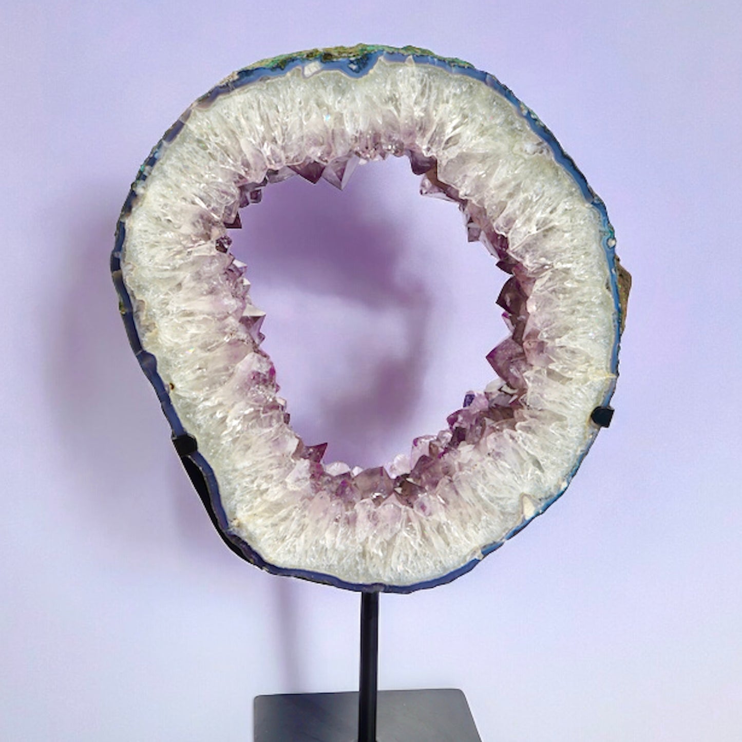 High  Quality Brazilian Amethyst Crystal Portal with stand