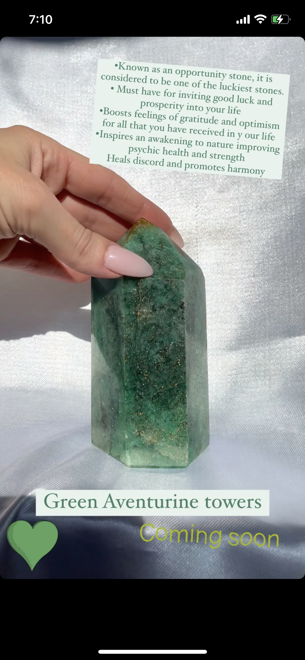 Green Aventurine Obelisk Towers