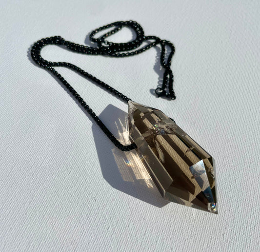 Smoky Quartz Vogel Necklace