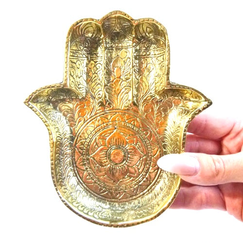 Hamsa Hand Brass Plaste